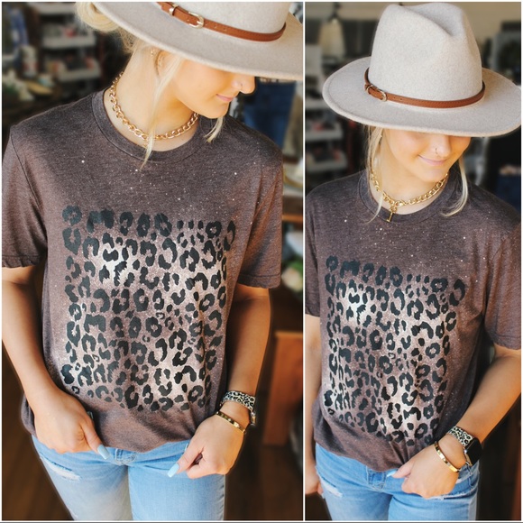Wildly Fun Bleach Tee-Brown - Picture 2 of 4